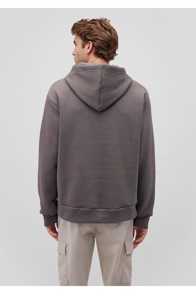 MAVİ ERKEK KAPÜŞONLU SWEATSHIRT Gri 0S10275-70096