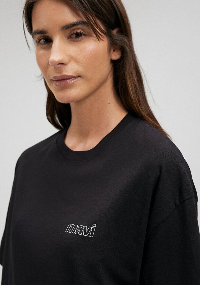 MAVİ KADIN KISA KOLLU PENYE SİYAH 1611309-900