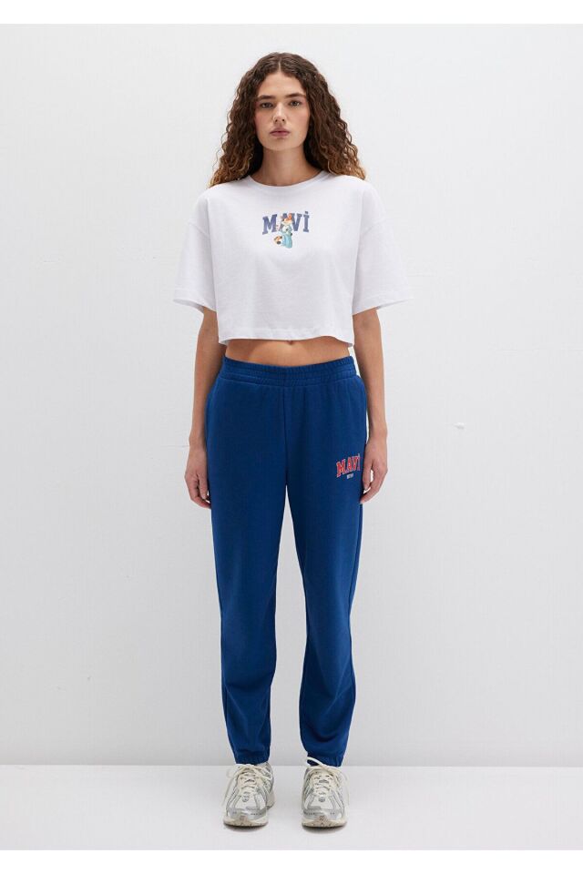 MAVİ KADIN ÖRME PANTOLON Koyu Lavicert 1010757-82625