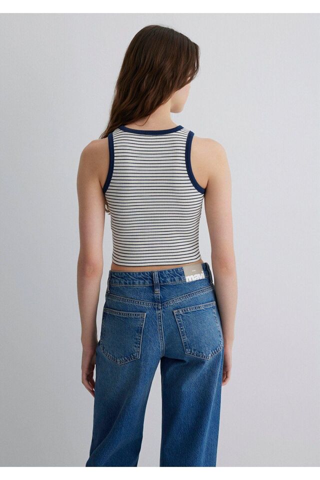 MAVİ KADIN ASKILI MODELLİ PENYE Outher Space Stripe 1613089-89811