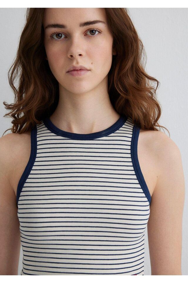 MAVİ KADIN ASKILI MODELLİ PENYE Outher Space Stripe 1613089-89811