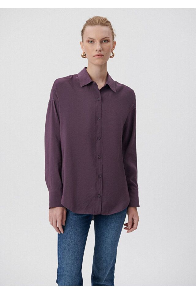 MAVİ KADIN UZUN KOL GÖMLEK Rum Perfect 122854-70635