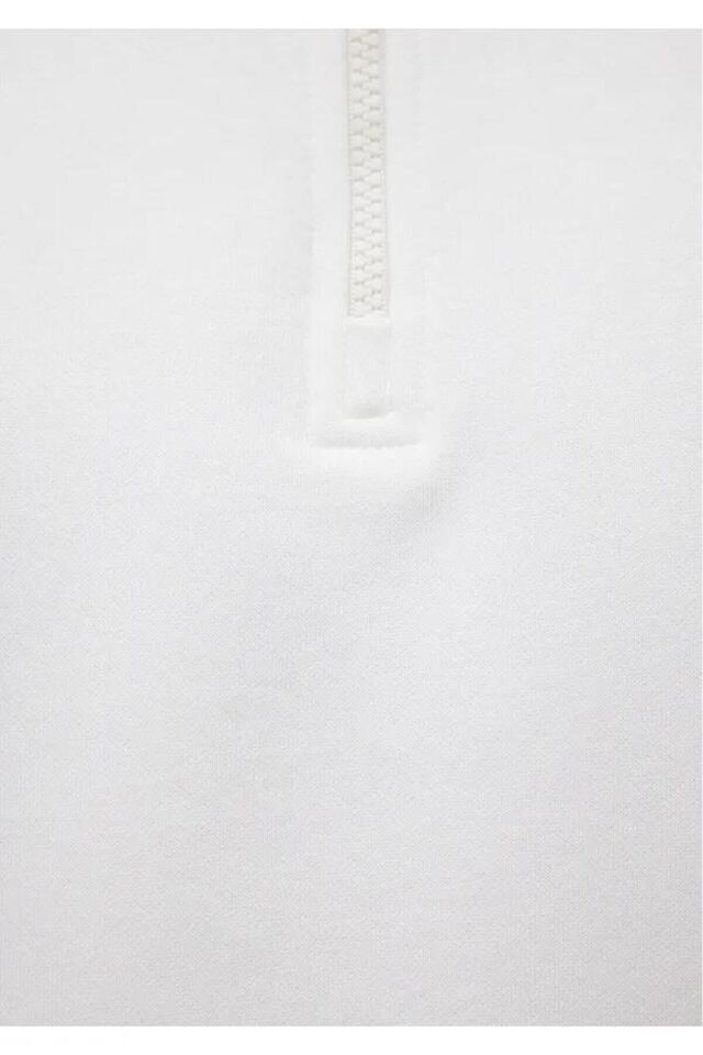 MAVİ ERKEK BİSİKLET YAKA SWEATSHIRT  Kırık Beyaz 0S10378-70057