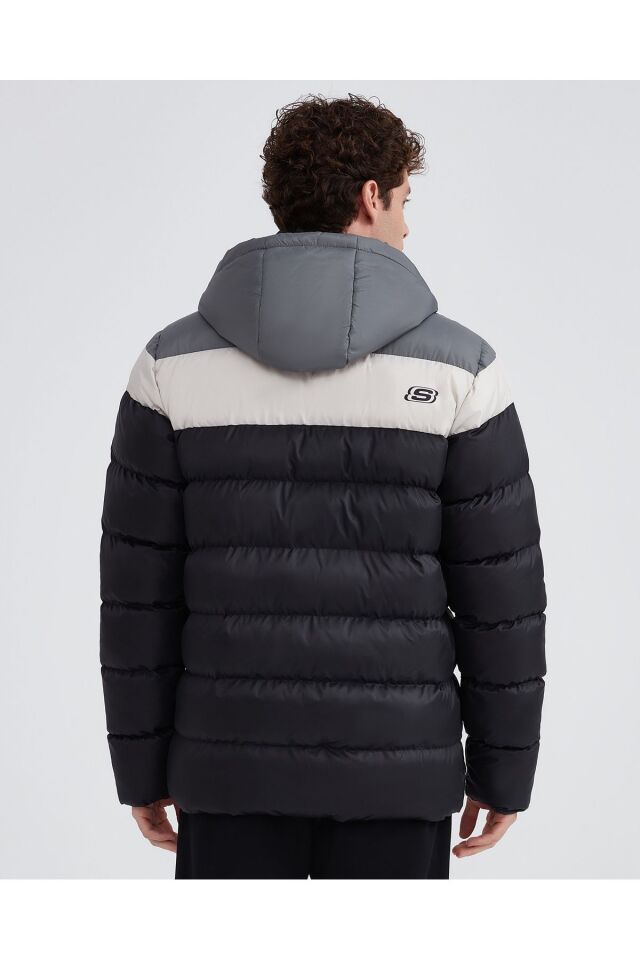 SKECHERS ERKEK ŞİŞME MONT M OUTERWEAR COLORBLOCK PADDED JACKET S222069-001