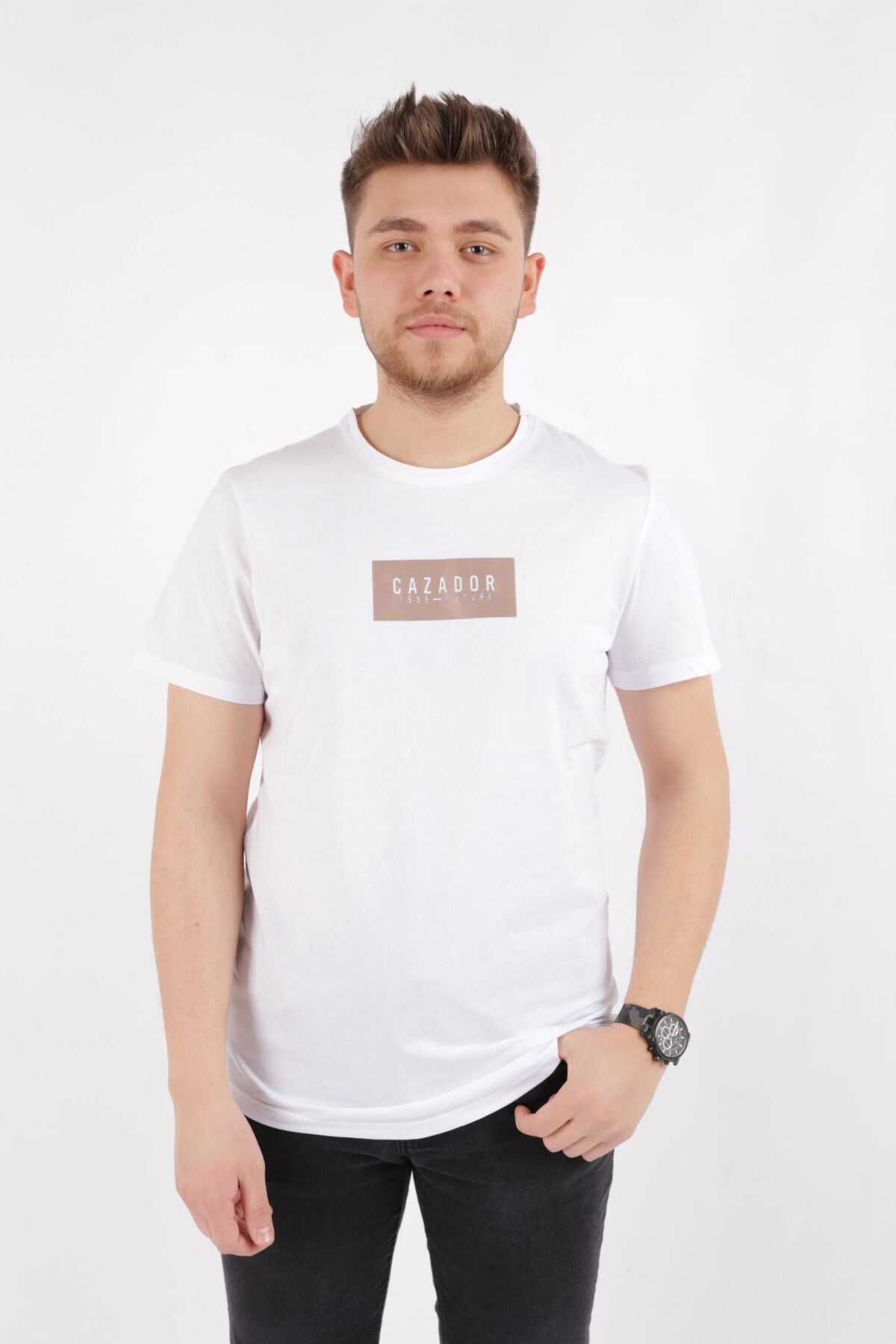 CAZADOR ERKEK 4209 BIS.YK. T-SHIRT 23YCEEO04209 BEYAZ - XL