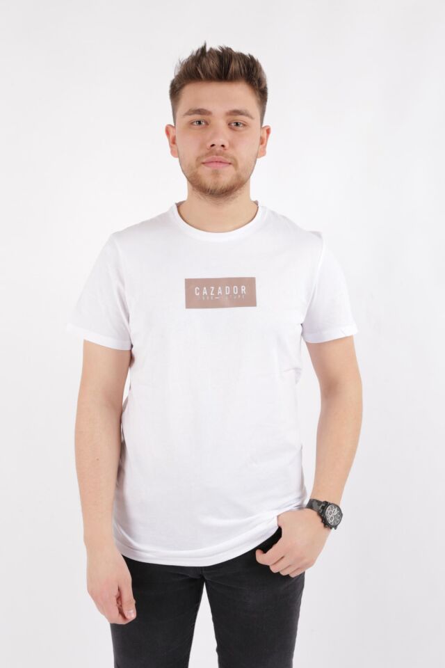 CAZADOR ERKEK 4209 BIS.YK. T-SHIRT 23YCEEO04209 BEYAZ - XL