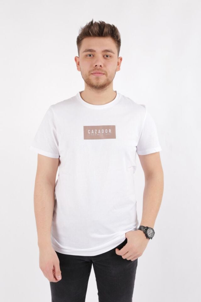 CAZADOR ERKEK 4209 BIS.YK. T-SHIRT 23YCEEO04209 BEYAZ - XXL