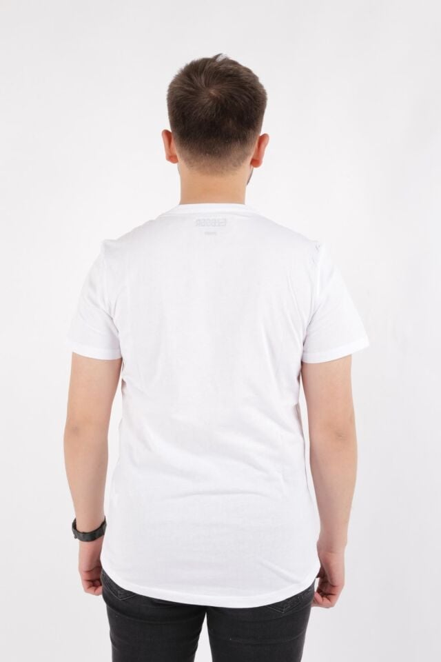 CAZADOR ERKEK 4209 BIS.YK. T-SHIRT 23YCEEO04209 BEYAZ - XXL