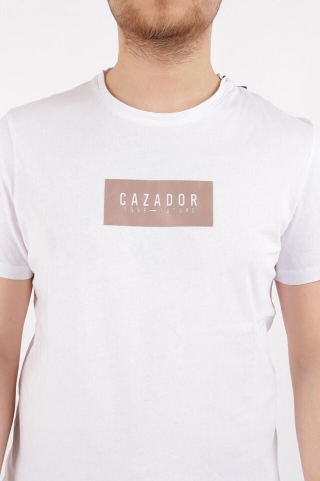CAZADOR ERKEK 4209 BIS.YK. T-SHIRT 23YCEEO04209 BEYAZ - XXL