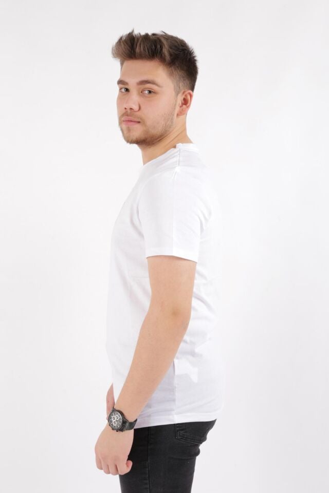 CAZADOR ERKEK 4209 BIS.YK. T-SHIRT 23YCEEO04209 BEYAZ - XXL
