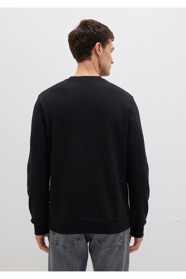 MAVİ ERKEK BİSİKLET YAKA SWEATSHIRT  Siyah 0S10457-900