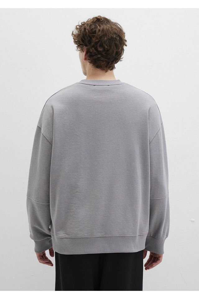 MAVİ ERKEK BİSİKLET YAKA SWEATSHIRT  Frost Gray 0S10404-70076