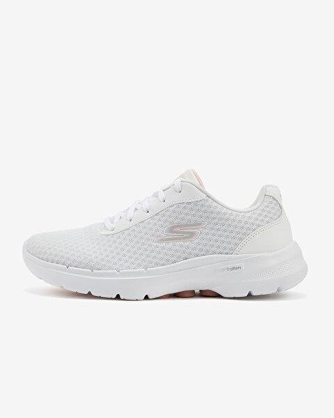 SKECHERS KADIN BEYAZ/PEMBE GO WALK 6 - İCONİC VİSİON SPOR AYAKKABI 124514 WPK