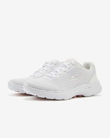 SKECHERS KADIN BEYAZ/PEMBE GO WALK 6 - İCONİC VİSİON SPOR AYAKKABI 124514 WPK