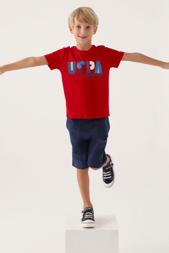 U.S. POLO ASSN. ERKEK ÇOCUK GARSON BERMUDA TAKIM US1757-G