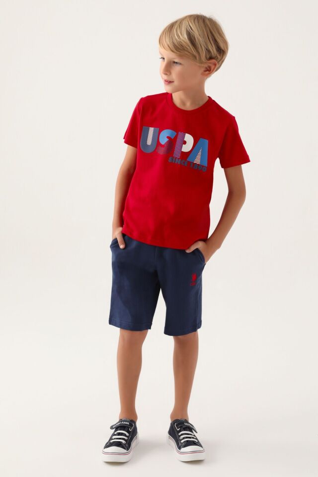 U.S. POLO ASSN. ERKEK ÇOCUK GARSON BERMUDA TAKIM US1757-G