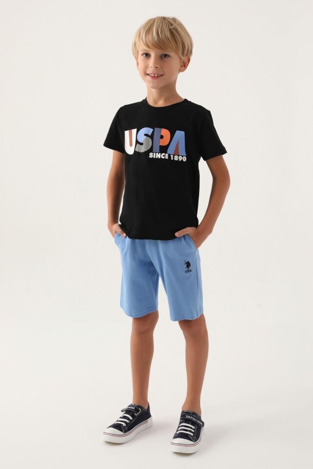 U.S. POLO ASSN. ERKEK ÇOCUK GARSON BERMUDA TAKIM US1757-G