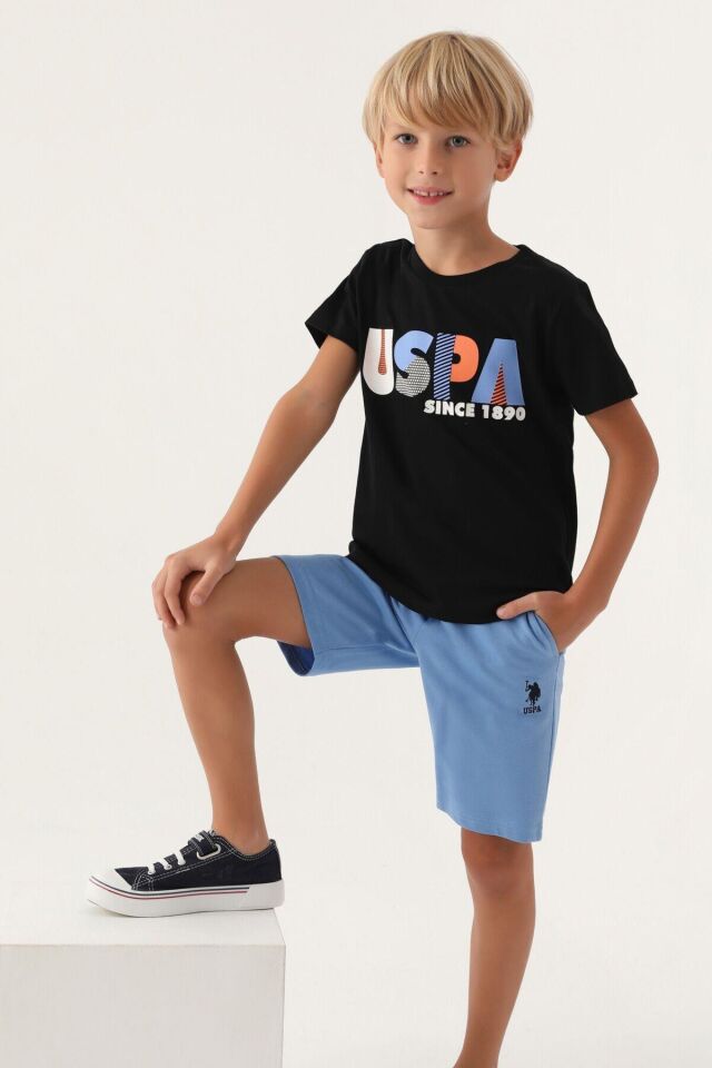 U.S. POLO ASSN. ERKEK ÇOCUK GARSON BERMUDA TAKIM US1757-G