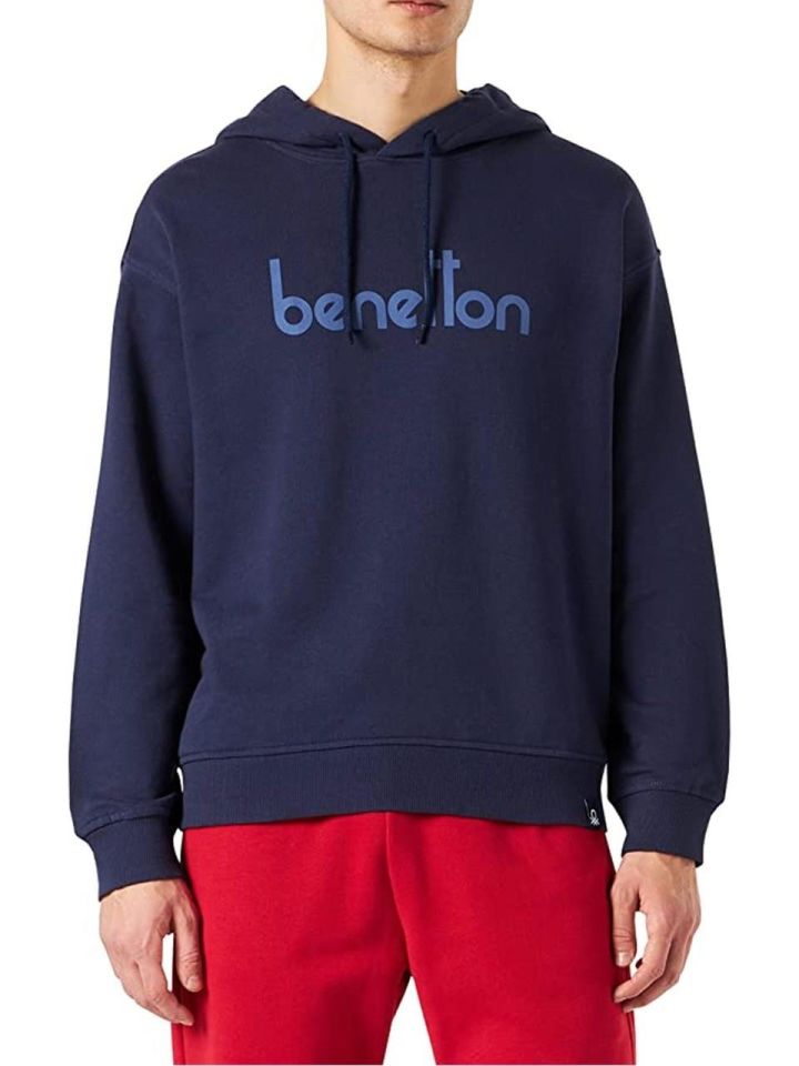 BENETTON ERKEK ERK SMU_KAPŞONLU FERMUARLI SWEATSHİRT 122A3J68U200Y