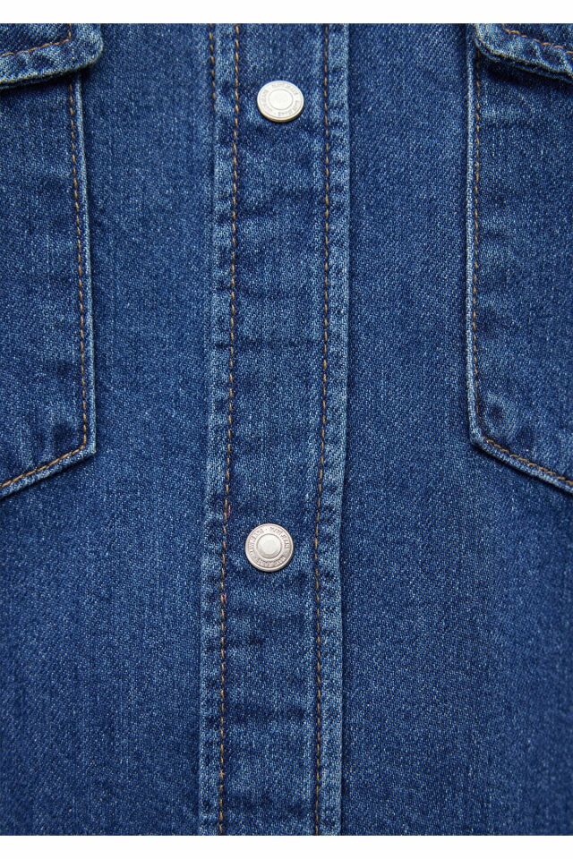 MAVİ ERKEK GÖMLEK TED Dark Brushed Denim 0210909-87935 MAVİ - L