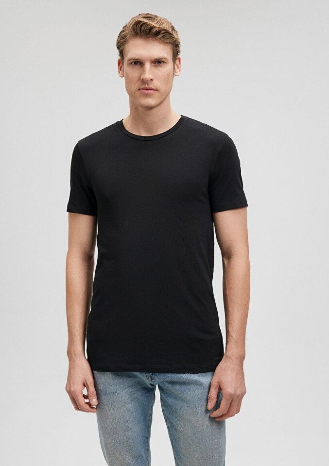 MAVİ ERKEK STRETCH TİŞÖRT Siyah 061747-900
