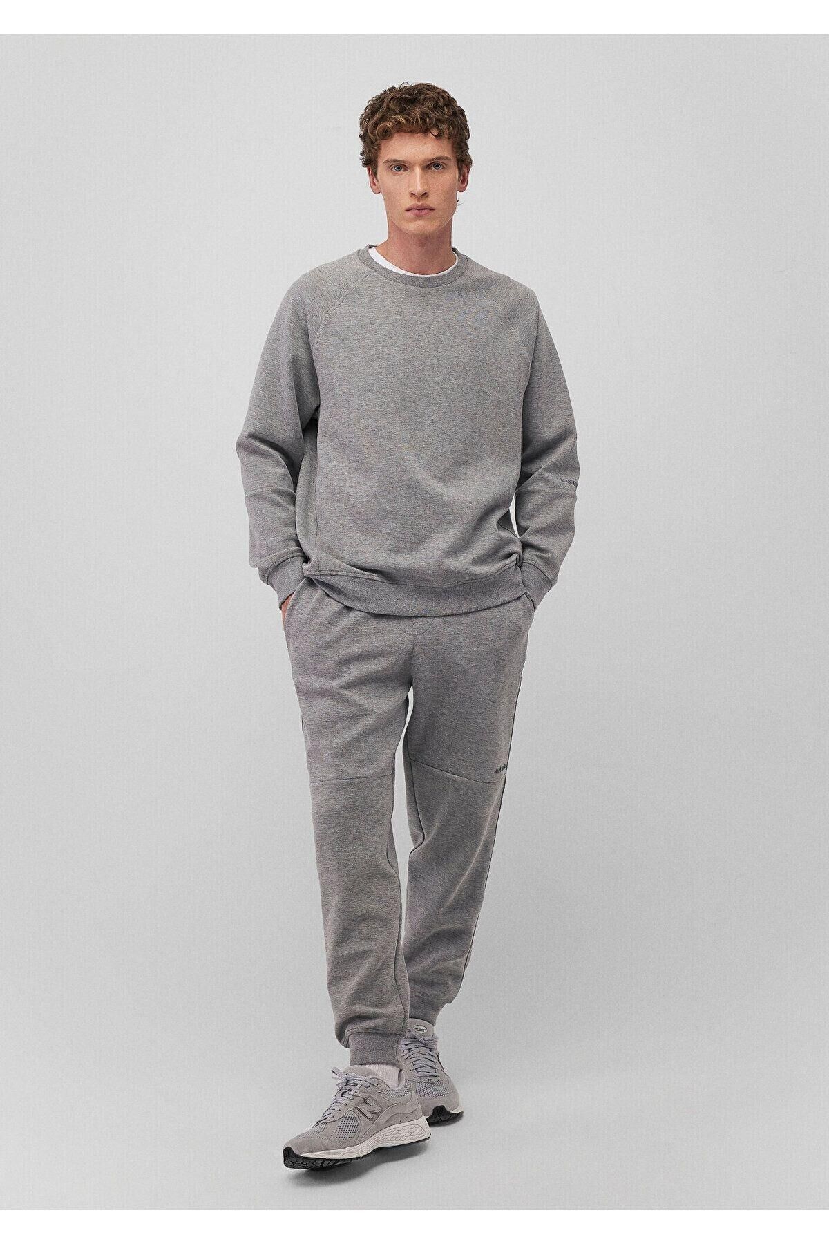 MAVİ ERKEK EŞOFMAN ALTI Gri Melanj 0010387-80018