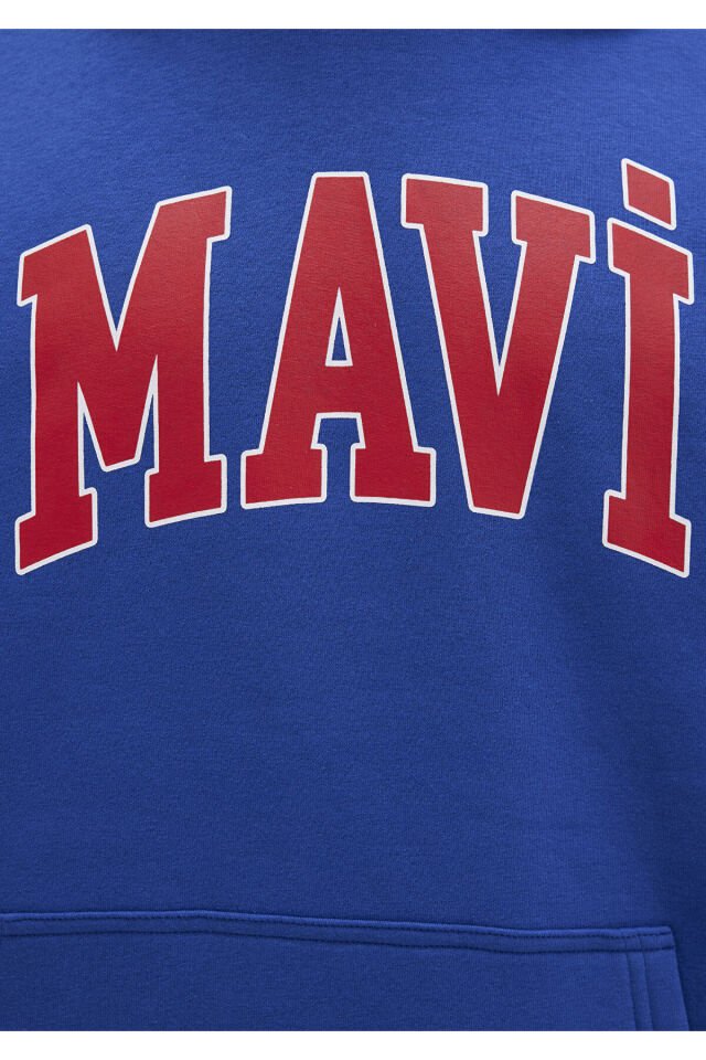 MAVİ ERKEK MAVİ BASKILI SWEATSHIRT Derin Deniz Mavi 067149-70907