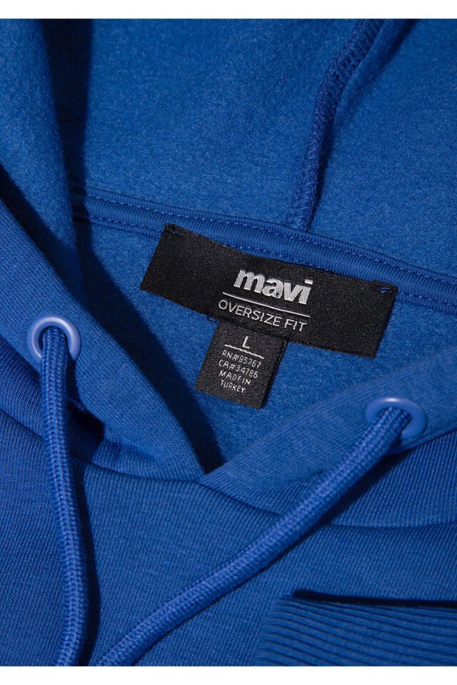 MAVİ ERKEK MAVİ BASKILI SWEATSHIRT Derin Deniz Mavi 067149-70907