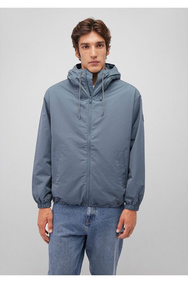 MAVİ ERKEK KAPÜŞONLU CEKET Fırtına Gri 0110232-80889 GRİ - M