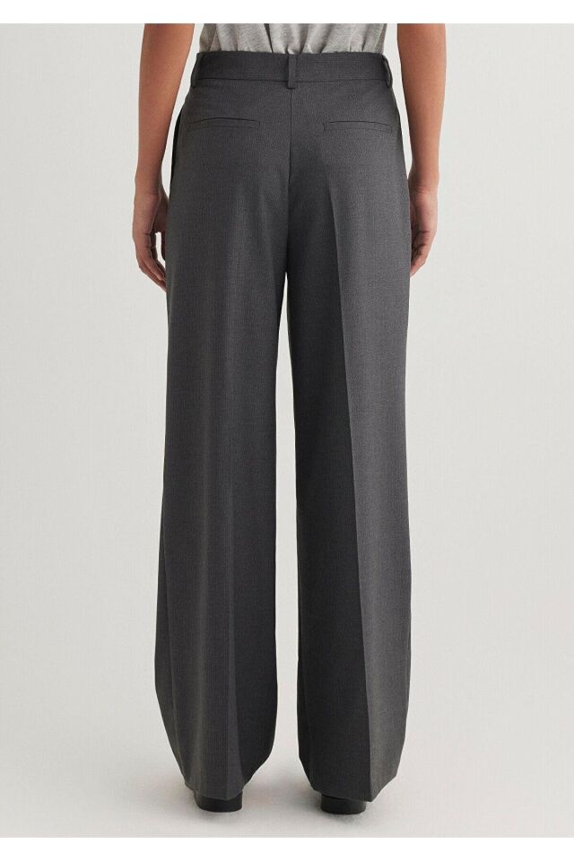 MAVİ KADIN DOKUMA PANTOLON Antrasit Pin Stripe 1010948-89329