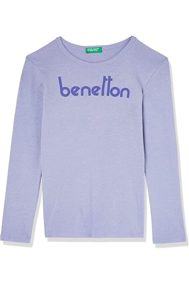 BENETTON KIZ ÇOCUK K SMU UK_BENETTON YAZI/LOGOLU T-SHİRT 222A3I9WC10CI