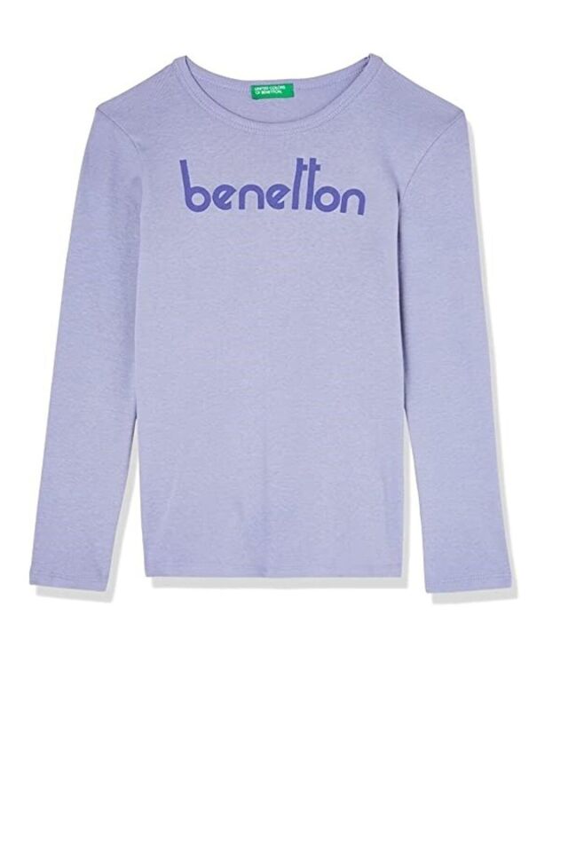 BENETTON KIZ ÇOCUK K SMU UK_BENETTON YAZI/LOGOLU T-SHİRT 222A3I9WC10CI