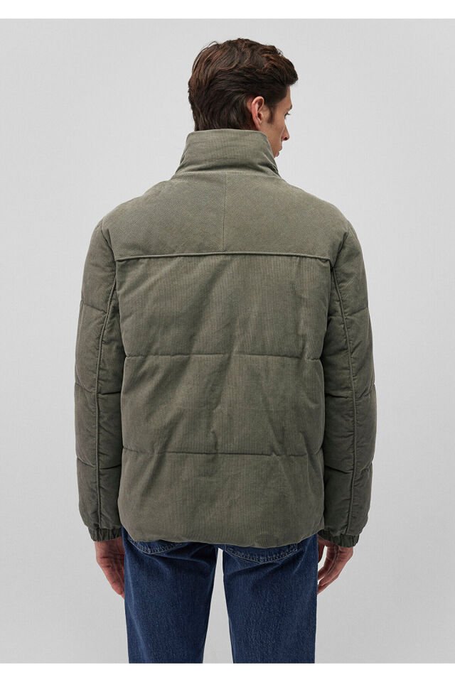 MAVİ ERKEK DİK YAKA CEKET Soluk Koyu Yeşil 0110476-85485