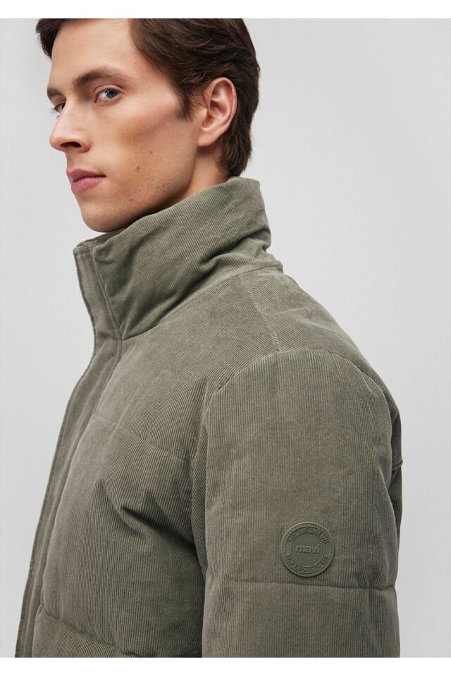 MAVİ ERKEK DİK YAKA CEKET Soluk Koyu Yeşil 0110476-85485