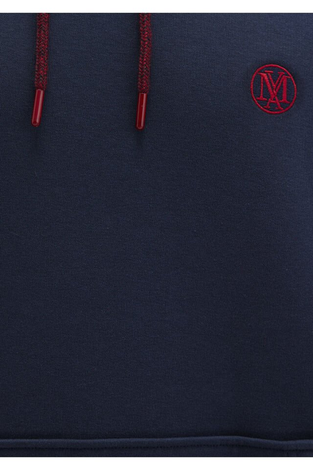MAVİ ERKEK KAPÜŞONLU SWEATSHIRT Gece Lacivert