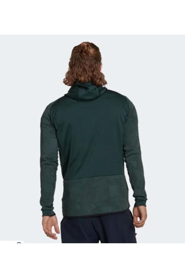ADİDAS ERKEK KAPÜŞONLU FERMUARLI EŞOFMAN ÜST M TX Flooce HdJ HH9220 YEŞİL - XL
