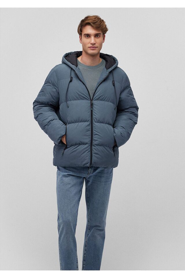 MAVİ ERKEK KAPÜŞONLU CEKET Kaya Gri 0110349-70501