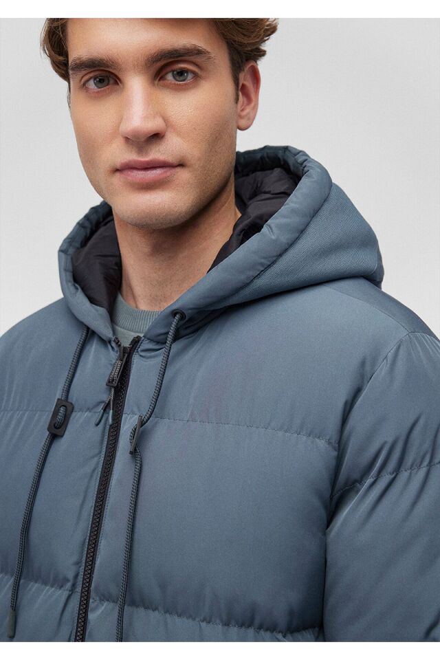 MAVİ ERKEK KAPÜŞONLU CEKET Kaya Gri 0110349-70501