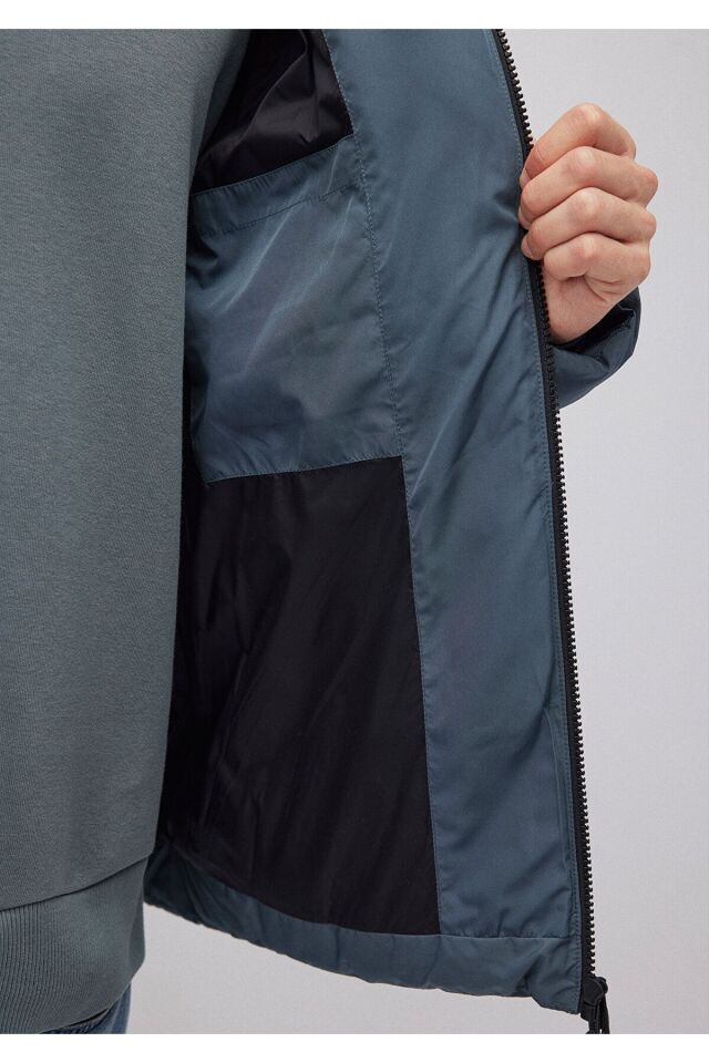 MAVİ ERKEK KAPÜŞONLU CEKET Kaya Gri 0110349-70501