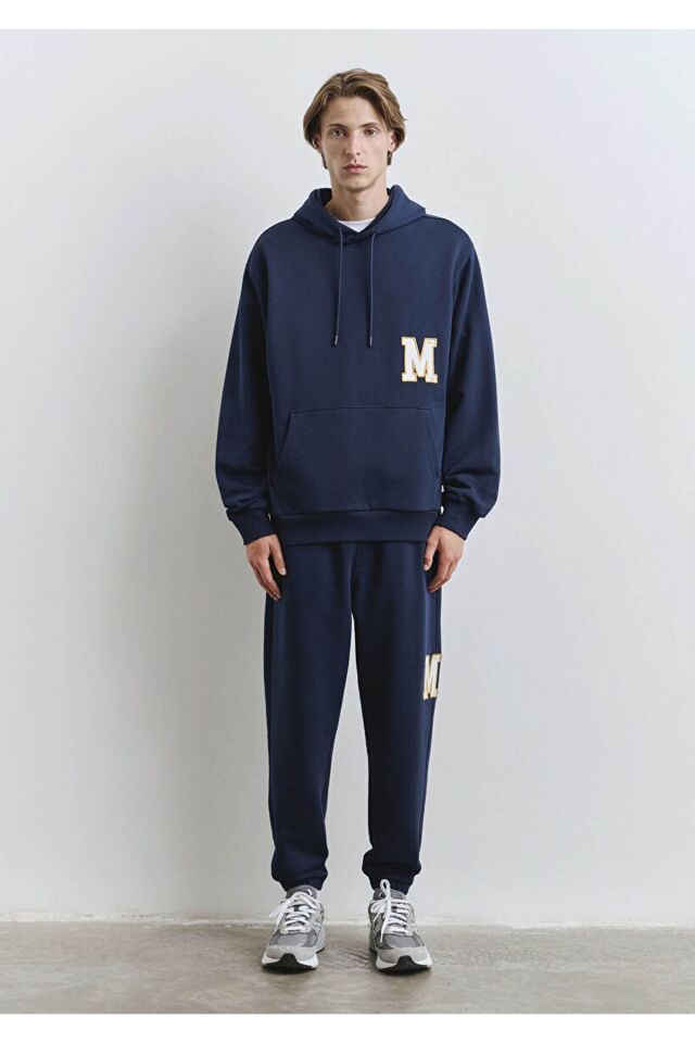 MAVİ ERKEK ACADEMY KAPÜŞONLU SWEATSHIRT Pageant Blu 0S10375-89353