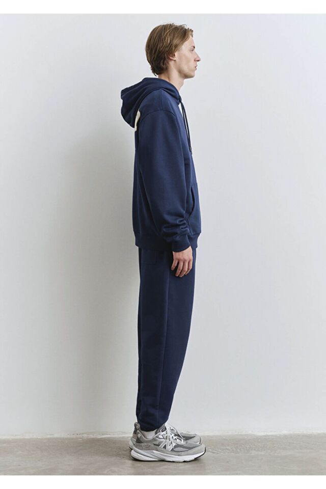 MAVİ ERKEK ACADEMY KAPÜŞONLU SWEATSHIRT Pageant Blu 0S10375-89353