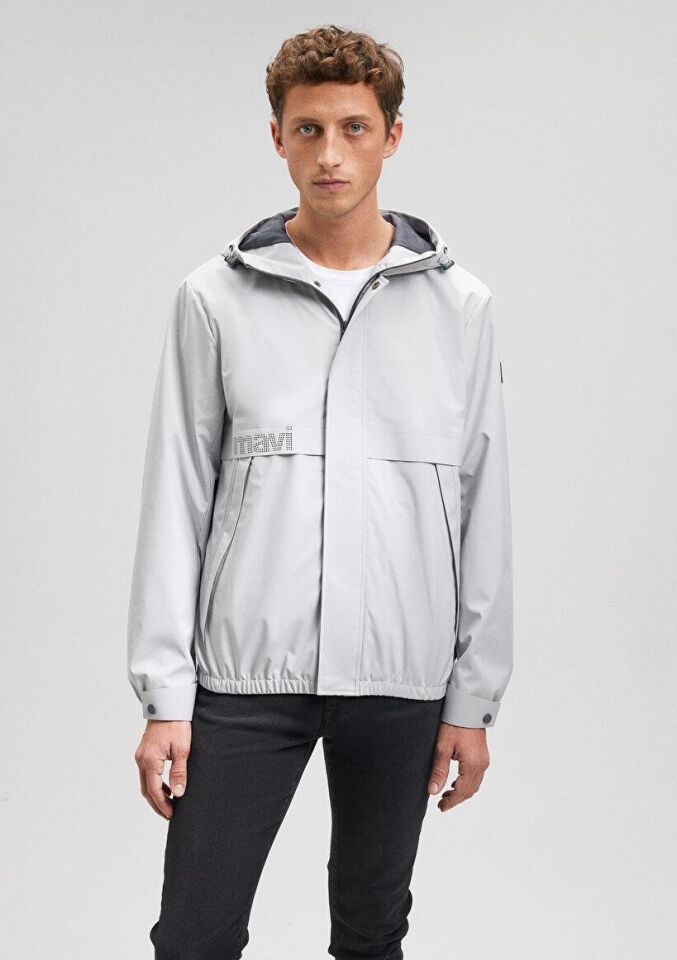 MAVİ ERKEK KAPÜŞONLU CEKET Açık Gri 0110145-70075