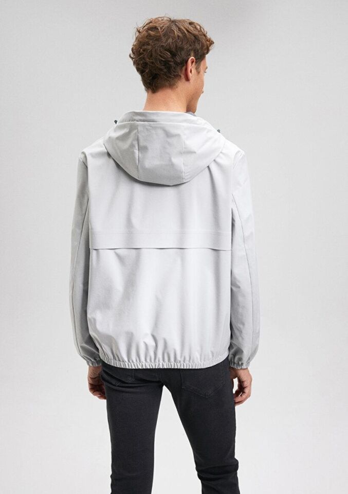 MAVİ ERKEK KAPÜŞONLU CEKET Açık Gri 0110145-70075
