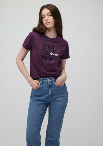 MAVİ KADIN SLOGAN BASKILI TİŞÖRT Plum Perfect 1612632-70635