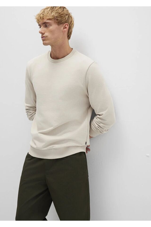 MAVİ ERKEK BİSİKLET YAKA SWEATSHIRT  Soluk Toz Beji 0S10457-35111