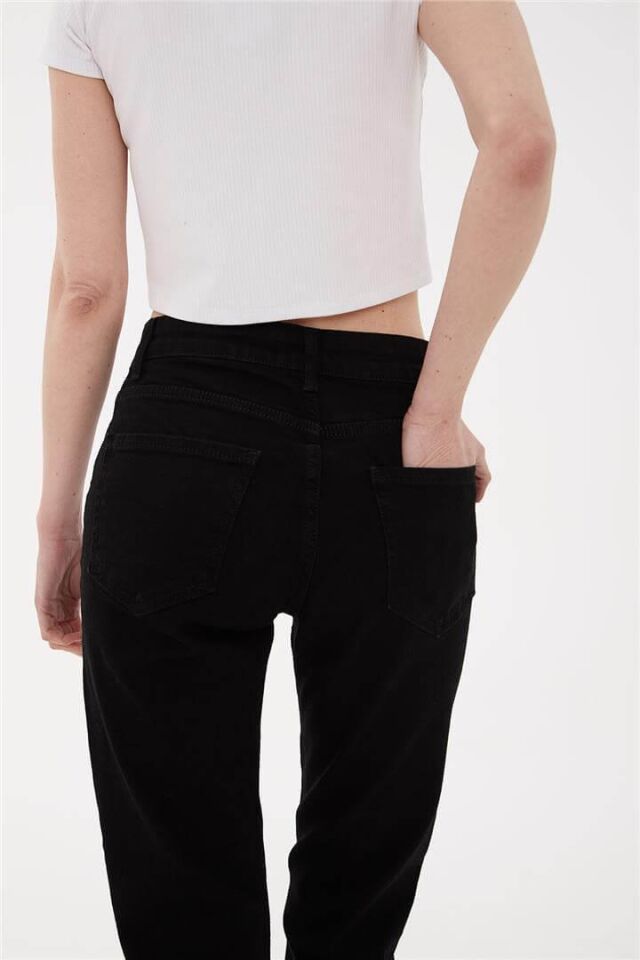 FASHION FRIENDS KADIN DENİM PANTOLON 24K0792K1 SİYAH - 38