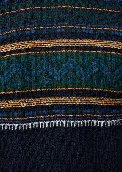 MAVİ ERKEK JAKARLI KAZAK Gece Lacivert 070656-70490