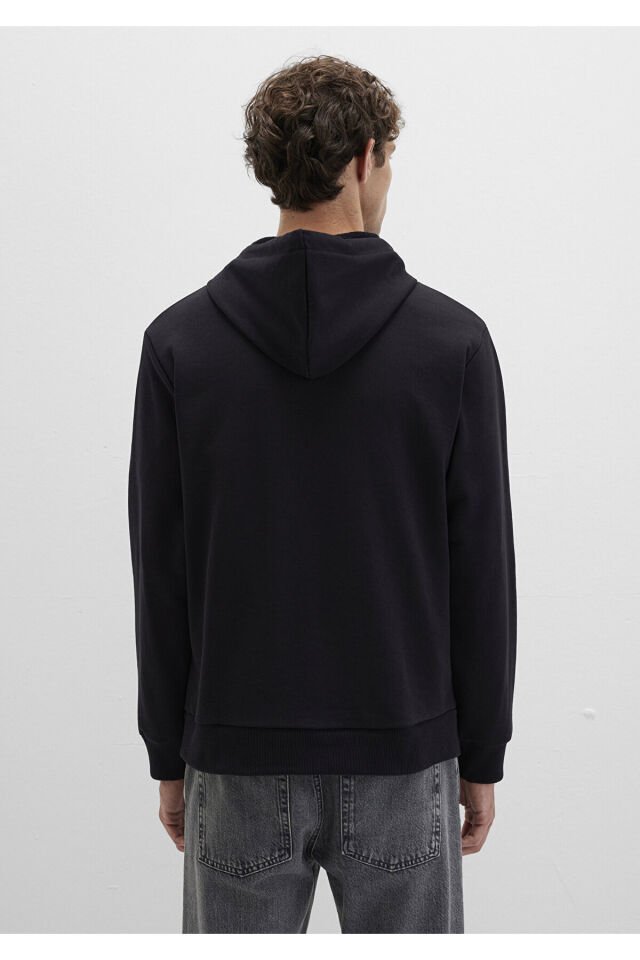 MAVİ ERKEK MAVİ KAPÜŞONLU SWEATSHIRT Siyah 0S10395-900