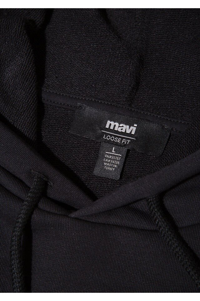 MAVİ ERKEK MAVİ KAPÜŞONLU SWEATSHIRT Siyah 0S10395-900