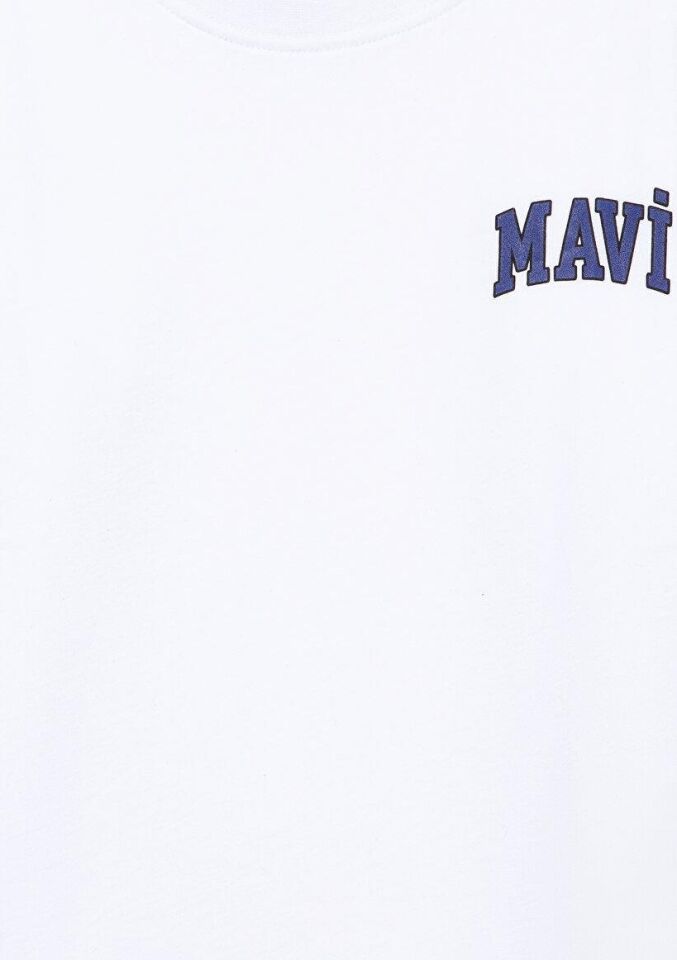 MAVİ ÇOCUK LOGO BASKILI UZUN KOL TİŞÖRT Beyaz 6610212-620 BEYAZ - 9-10